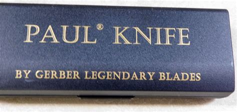 Lot Detail Paul Knife By Gerber Legendary Blades Series Ii Model 2