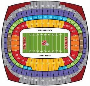Arrowhead Stadium Kansas City Chiefs Seating Chart Concerts