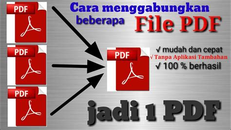 Cara Menggabungkan Beberapa File Pdf Menjadi 1 File Gabung File PDF
