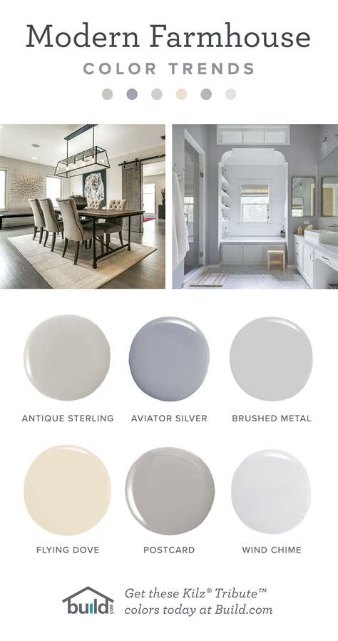 Soft pastels and muted hues first off, let's begin with the interior color of the year 2021, which is the gorgeous navy blue. Modern Farmhouse Paint Colors by Kilz | Farm house living ...