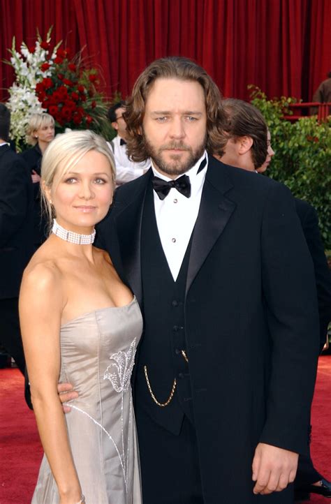 russell crowe s ex wife danielle spencer shares rare photo of their teenage sons charles and
