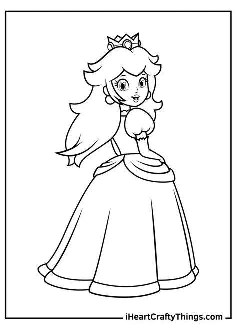 Princess Peach Coloring Pages 100 Free Printables
