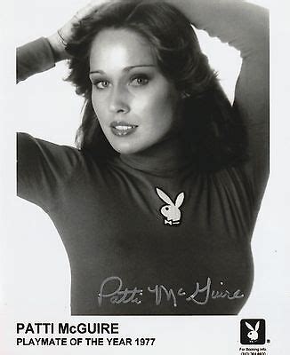 Patti Mcguire Auto D Signed Playboy Promo Headshot X Photo Pmoy