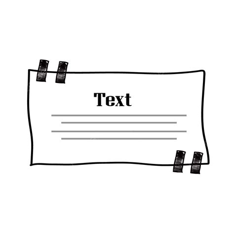 Simple Text Frame Vector Png Images Simple Text Box Text Vector Box