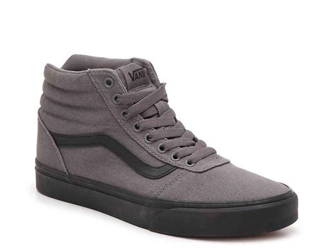 Vans Ward Hi High Top Sneaker In Gray For Men Lyst