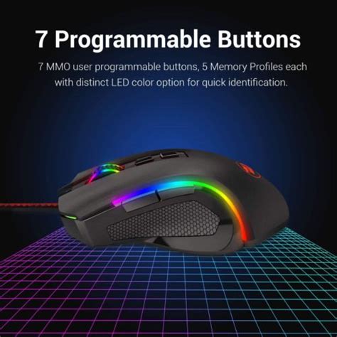 Redragon M602 Rgb Wired Gaming Mouse Rgb Spectrum Backlit Ergonomic