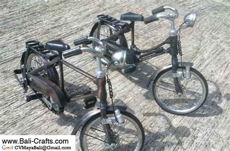 You can also buy and sell new & used bicycle parts at the marketplace, covering singapore, malaysia, philippines, and indonesia. Bicycle Miniature from Bali Indonesia - Bali-Crafts.com