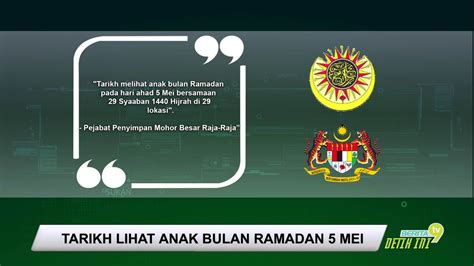 Tarikh puasa bulan ramadhan 2020 di malaysia 1441 hijrah. Tarikh Melihat Anak Bulan Ramadhan 2019 - lasduing