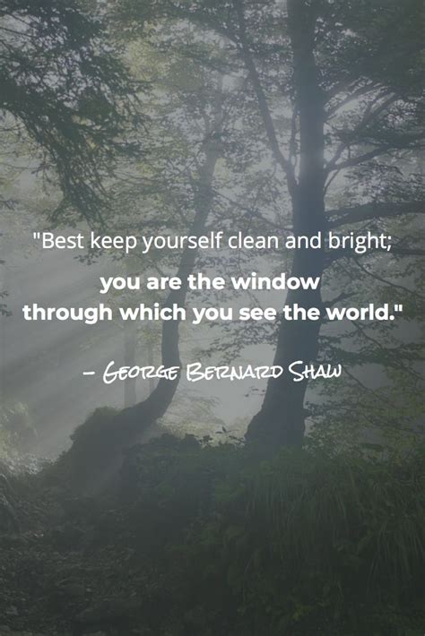 Best Keep Yourself Clean And Bright You Are The Window Through Which