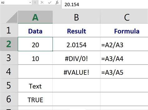 Error is the result if there are no values in column a greater than the value therefore neither of the columns must be sorted. The Definition of a Value in Excel