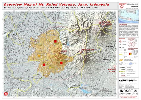 Surabaya, east java, indonesia is located at indonesia country in the cities place category with the gps coordinates of 7° 15' 1.6020'' s and 112° 46' 7.8420'' e. Overview Map of Volcano Mt. Kelud, Java, Indonesia | UNITAR
