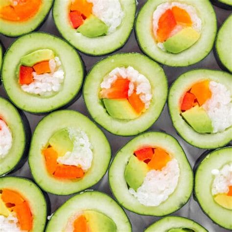 Cucumber Sushi Rolls Deliciously Refreshing Sushi Without The Mess