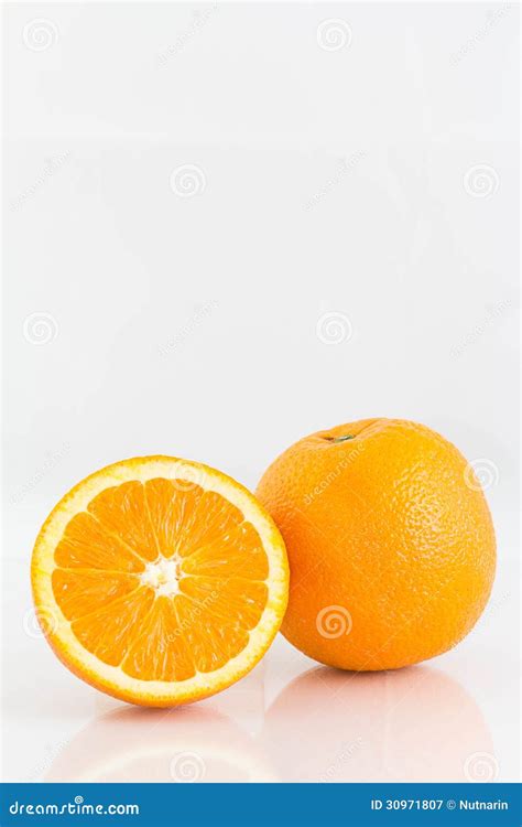 Orange Isolated On White Stock Image Image Of Healthy 30971807