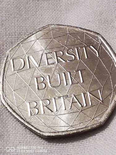 Rare 50p Coin Diversity Built Britain Ebay