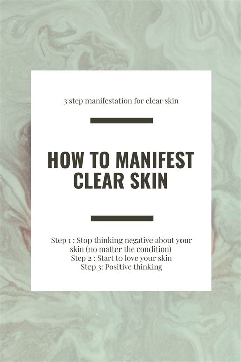 How To Manifest Clear Skin Law Of Attraction How To Manifest