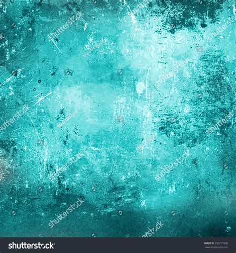Turquoise Abstract Grunge Background Stock Photo 153217838