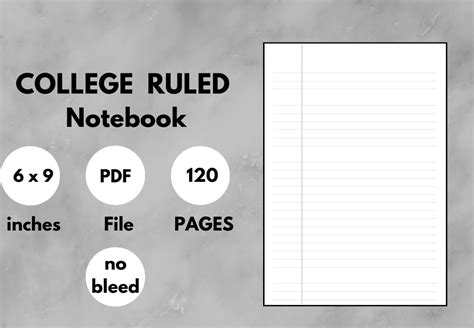 College Ruled Notebook Graphic By Best Designs · Creative Fabrica