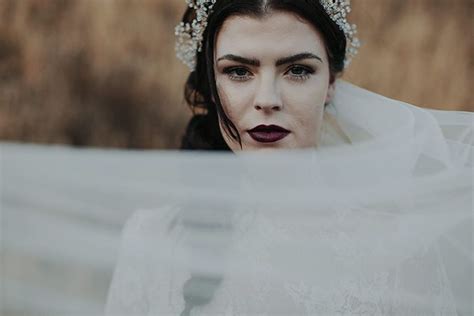 Dark And Moody Halloween Wedding Styled Shoot Todays Bride Moody