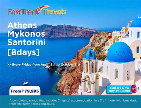 Enjoy Greece With Athens Mykonos Santorini 8 Days From ₹79995