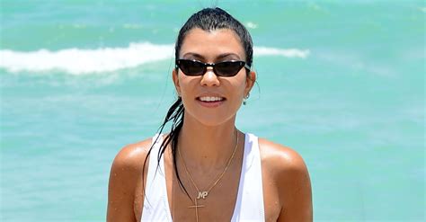 kourtney kardashian in white bikini at a pool in hawaii my xxx hot girl