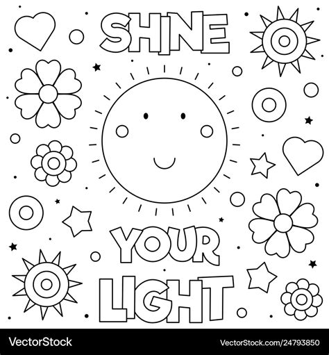 Shine Bright Coloring Page Printable