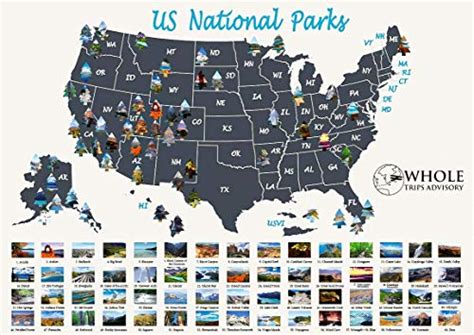Buy Us National Parks Scratch Off Large Scratch Off National Parks 24