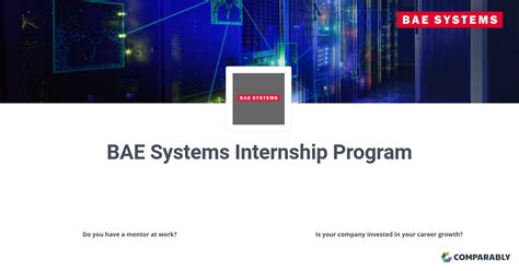 Bae Systems Internship Program Comparably