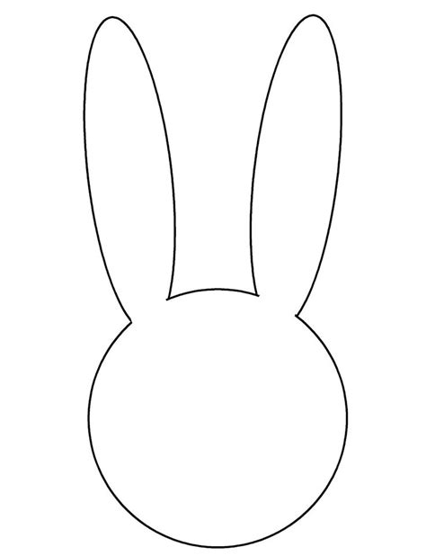The first of the blank free easter bunny letter printables is the same design as the first template but (you guessed it) without the words. Bunny Face Template | Easter Bunny Face Template | Crafts ...
