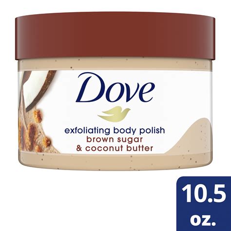 Dove Exfoliating Body Polish Scrub Brown Sugar Coconut Butter 10 5