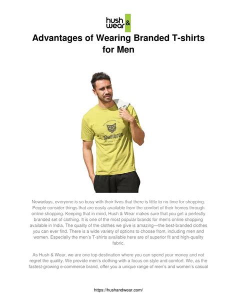 ppt advantages of wearing branded t shirts for men powerpoint presentation id 12323843