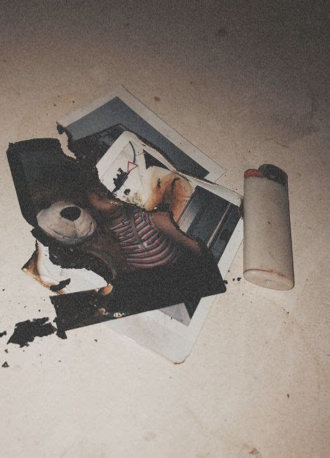 Vintage Polaroid Burned Aesthetic Old Friends Fire Lighter Picture