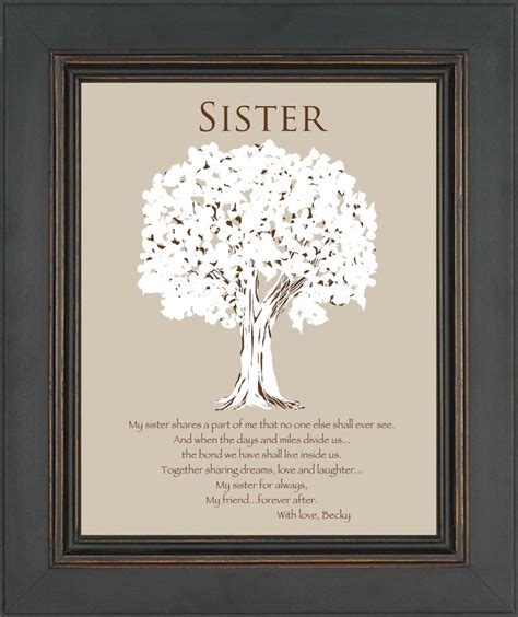 Hand drawn cards are always a welcome gift because you took the time and effort to make something special for your friend. SISTER Gift -Personalized Gift for Sister -Wedding Gift ...