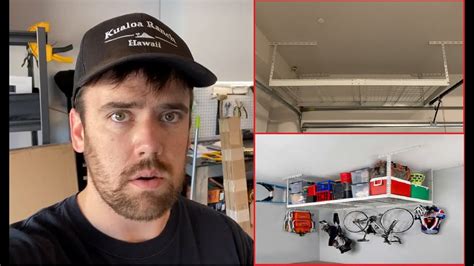 Overhead Garage Storage Racks Installation Saferacks Youtube