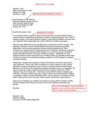 We did not find results for: Pharmacy Residency Letter Of Intent - Fill Online ...