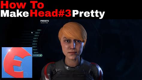 ME Andromeda Make FemRyder Pretty Head 3 YouTube