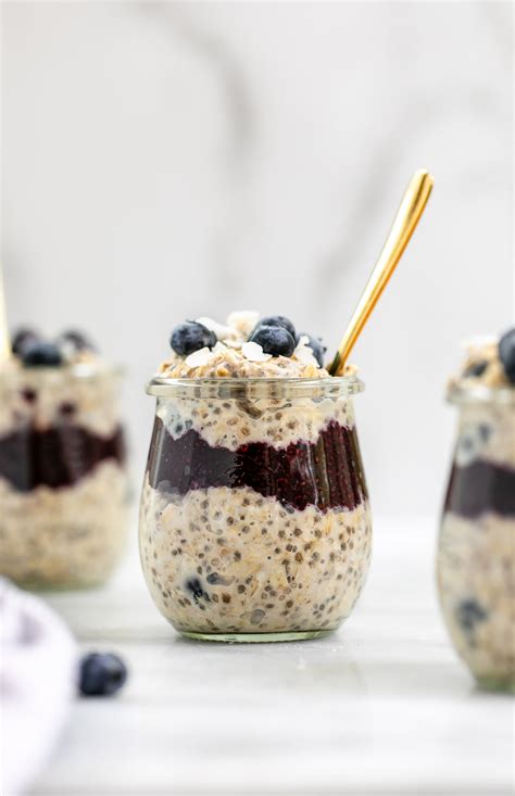 Blueberry Overnight Oats Easy Recipe Eat With Clarity