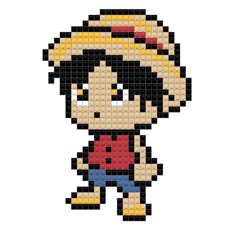 Pixel Art Luffy One Piece In 2022 Pixel Art L Anime Art Images And