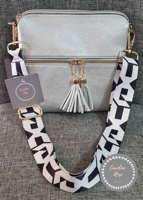 Silver Tassle Crossbody Bag with Changeable Strap | Etsy