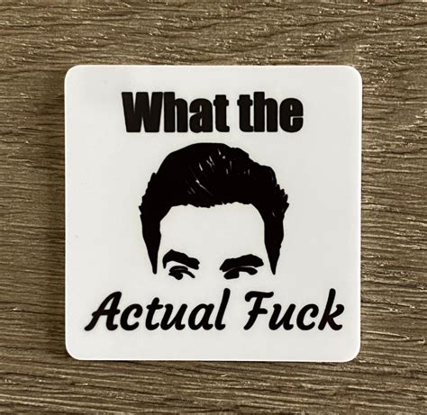 Schitts Creek What The Actual Fuck Magnet Adult Humor T Refrigerator Magnet Etsy