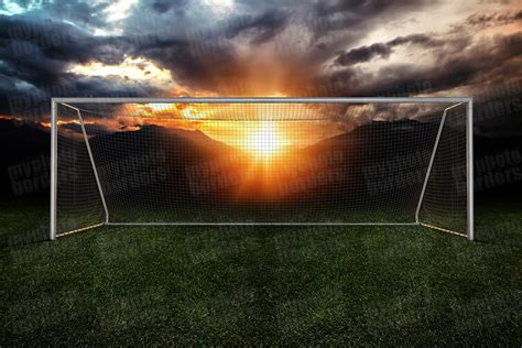 Digital Sports Background Soccer Goal Iii Horizontal