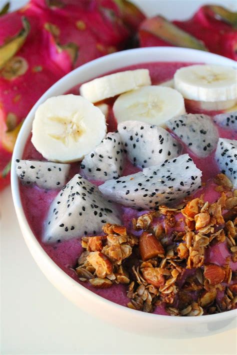 Pitaya bowl breakfast recipe to. dragon fruit acai smoothie bowl