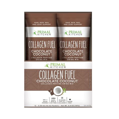 Collagen peptides are a unique formula that are able to dissolve in cold liquids, making them ideal as a supplement that can be mixed with liquids such as juice or milk. Primal Kitchen Collagen Fuel Supplement Powder - Chocolate ...