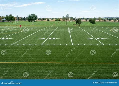 View Of High School Football And Soccer Fields Stock Image Image Of