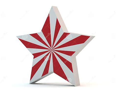 Star With Red Strips Stock Illustration Illustration Of Design 17988344