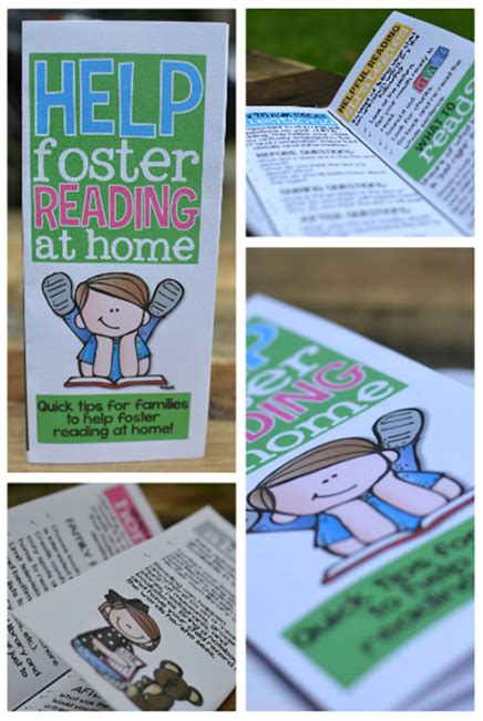 Printable Parent Brochure About Helping Your Child At Home With Reading