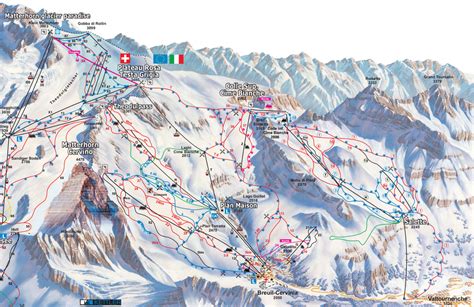 Cartina Valtournenche Mappa Piste Di Sci Valtournenche Dove Sciare