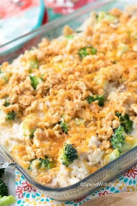 Easy Broccoli Rice Casserole With Turkey Spend With Pennies