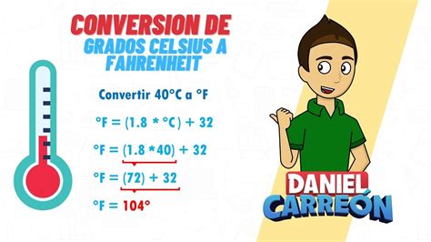 ConversiÓn De Grados Celsius A Fahrenheit Super Facil Para