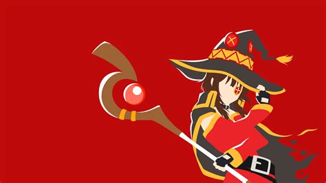 Konosuba Megumin Minimalism Wallpaper By Carionto On Deviantart