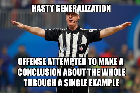 False Start Logical Fallacy Referee Know Your Meme